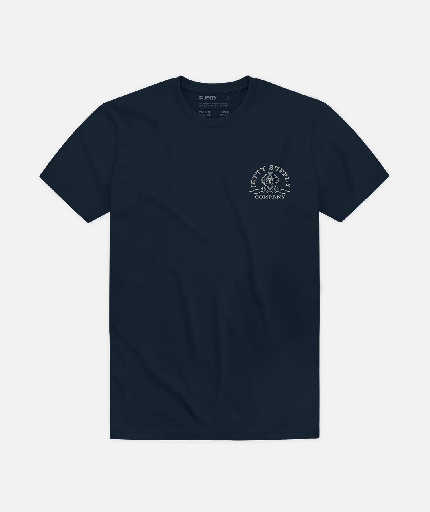 jetty depths tee navy front
