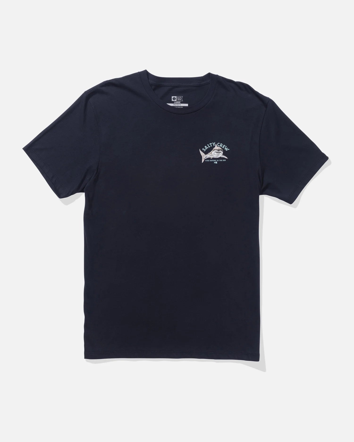 salty crew lurking short sleeve t shirt navy front