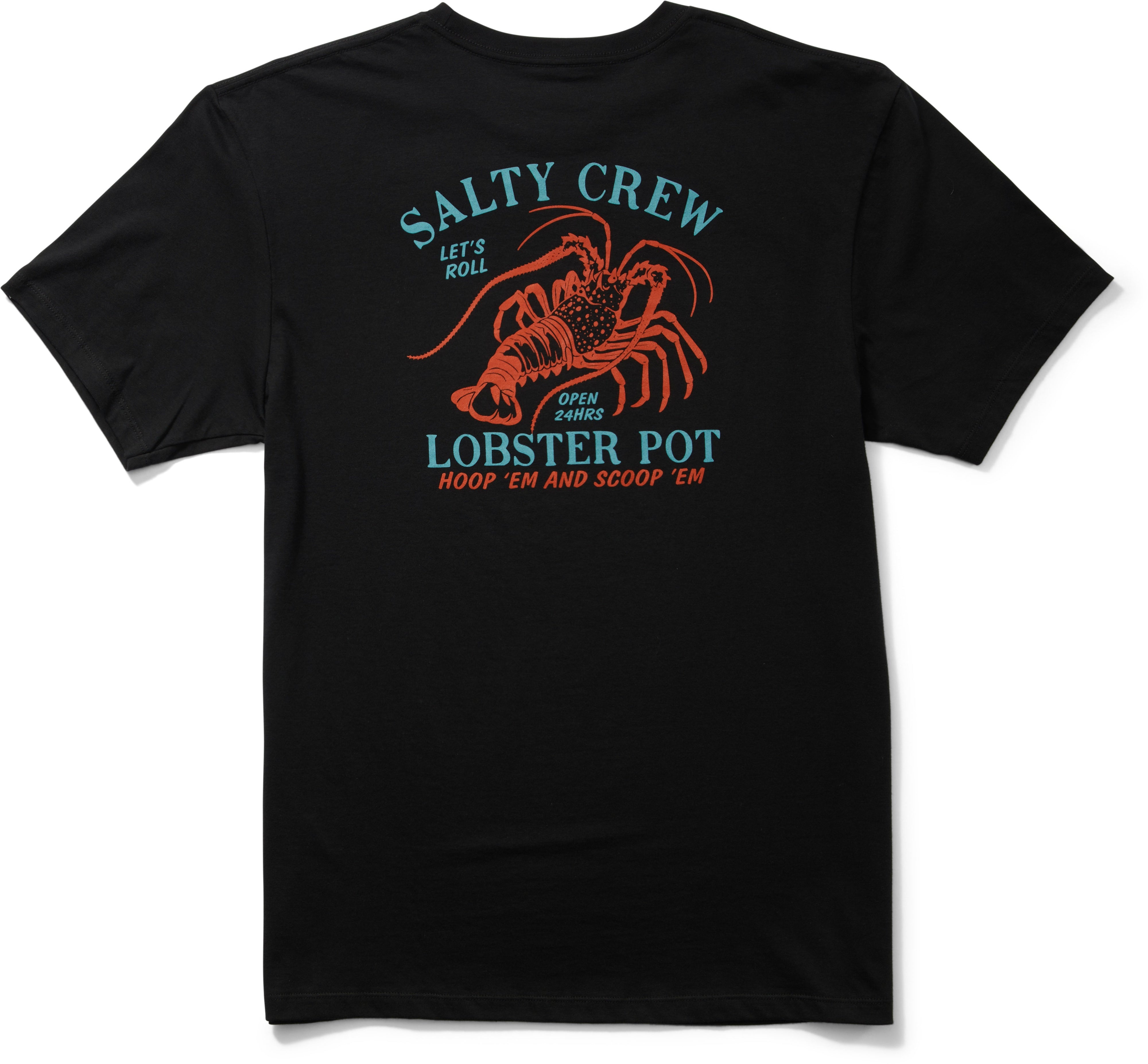 salty crew lobster pot tee black