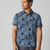 SS Indigo Botanical Treme Block Shirt