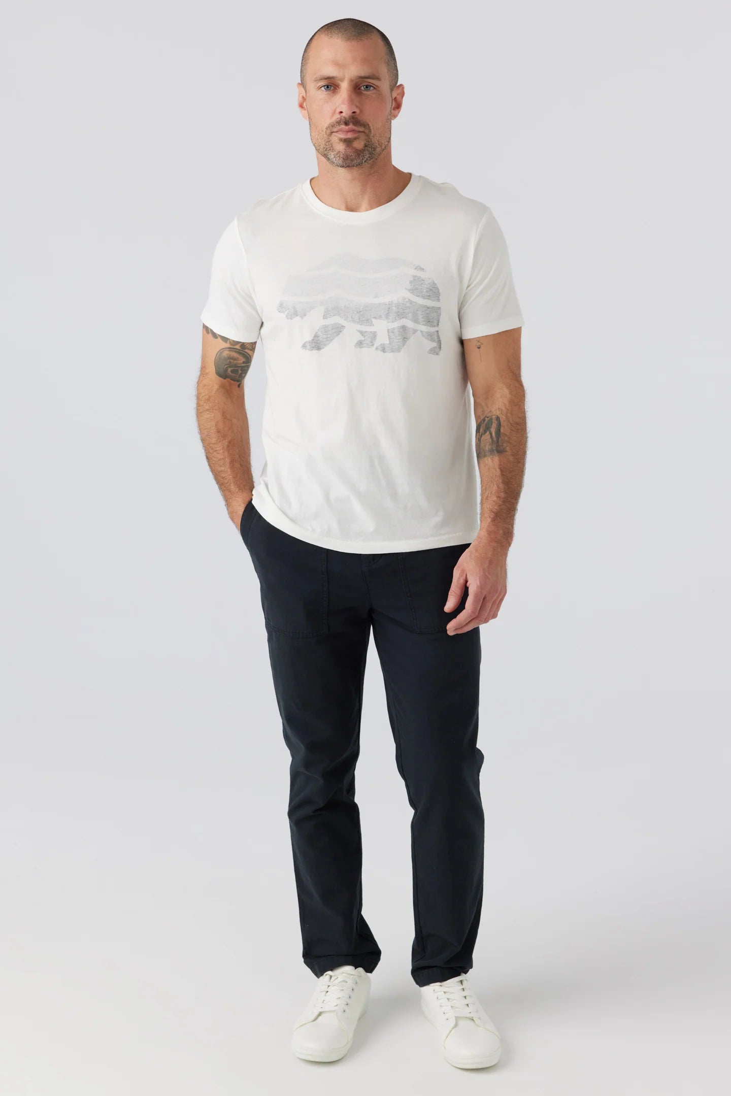 sol angeles cali bear sunset tee white