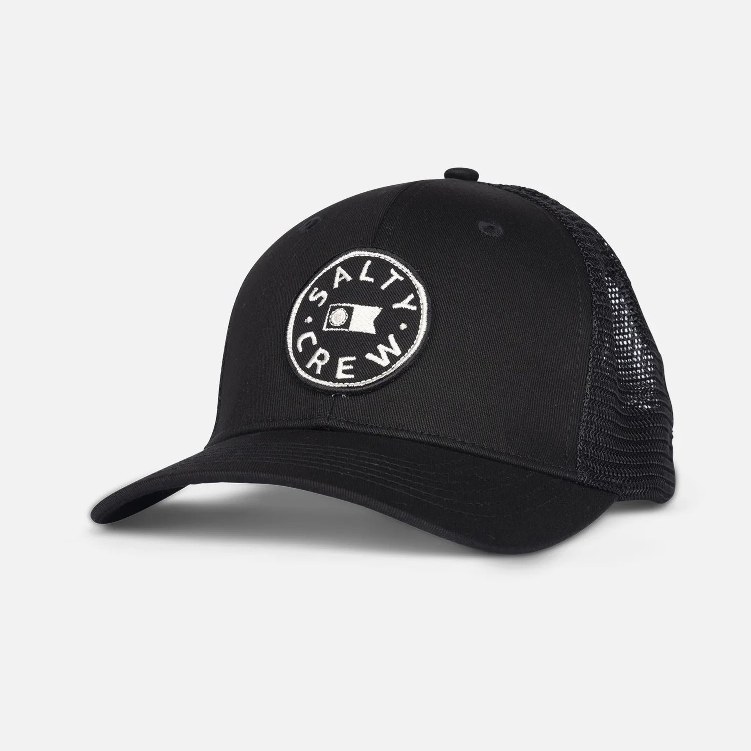 salty crew watermark trucker snapback hat black